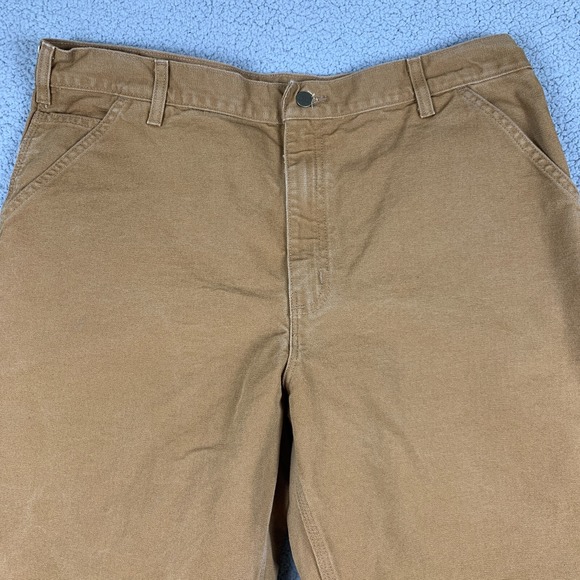 Carhartt Pants Men 40x30 (Fits 36x29) Brown B11 Duck Work Carpenter Canvas - Picture 4 of 16